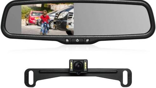 Rearview Mirror Monitor and Back-up Camera Kit